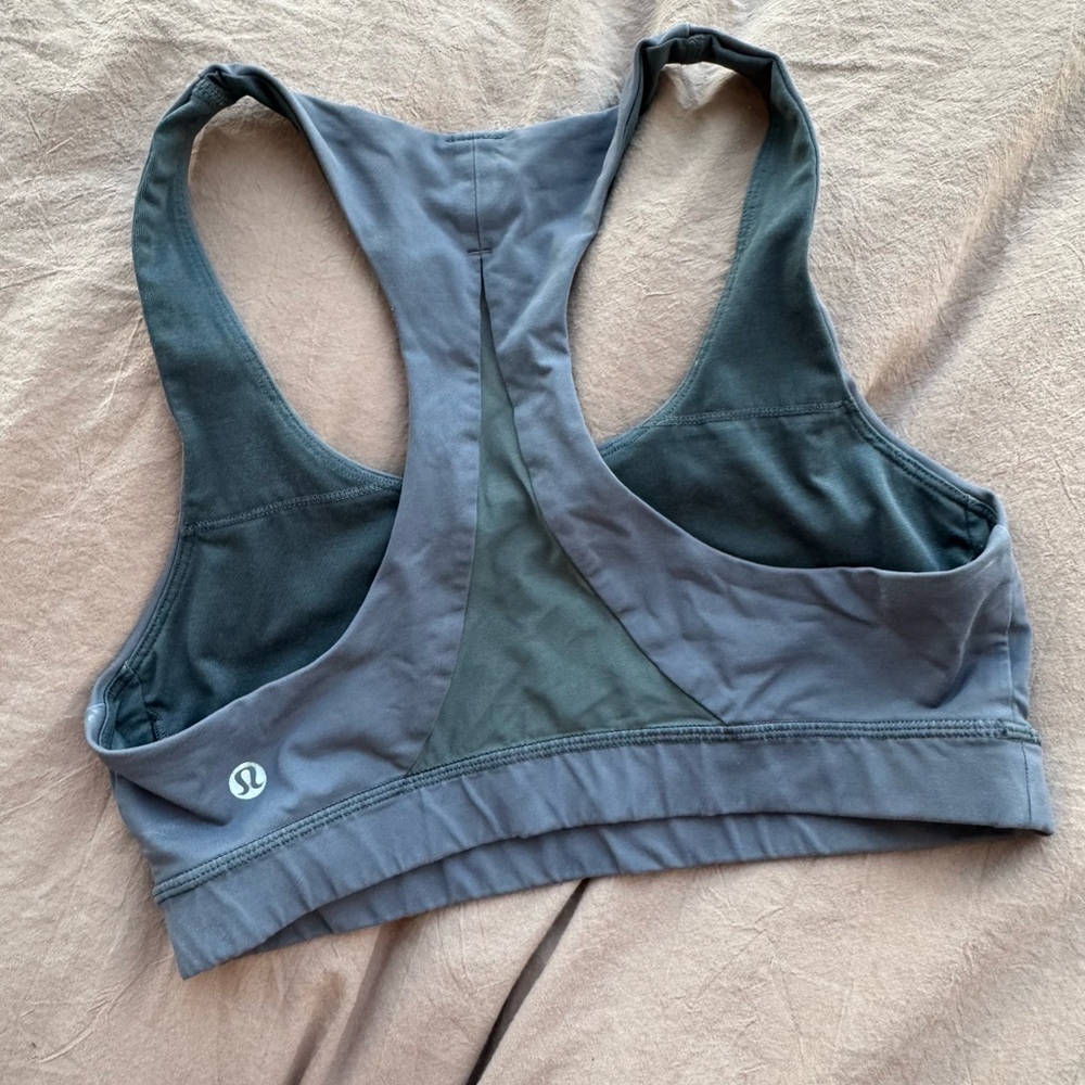 lululemon athletica Two-Tone Gray Sports Bra